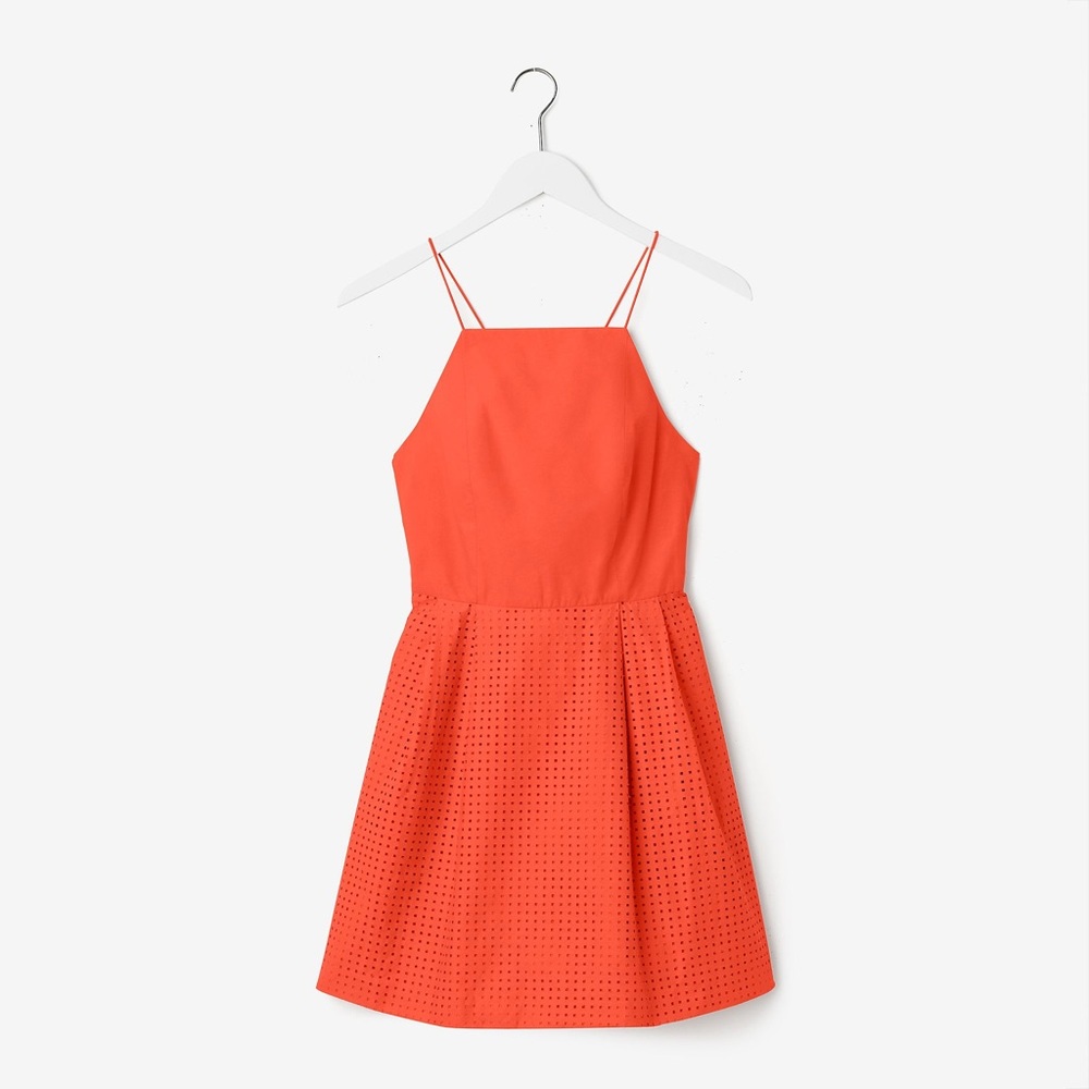 Kate Spade Saturday Criss-cross cording perf dress